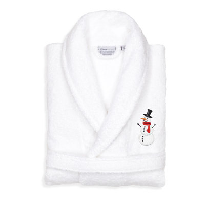 Terry Cloth Gender Neutral Bathrobe with Pockets
