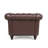 Classic Chesterfield PU Leather Sofa with Tufted Back, Rolled Arms & Nailhead Trim-812597095-812597094