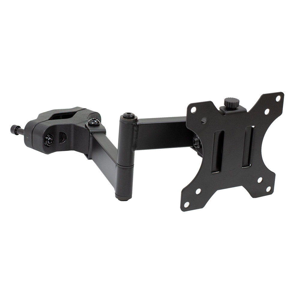 Mount-It Full Motion VESA Pole Mount with Articulating Arm | Fits TVs or Monitors Up to 32 in. Mount-it