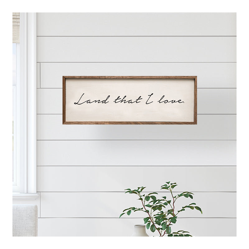 Land That I Love White, H 4 po x l 12 po