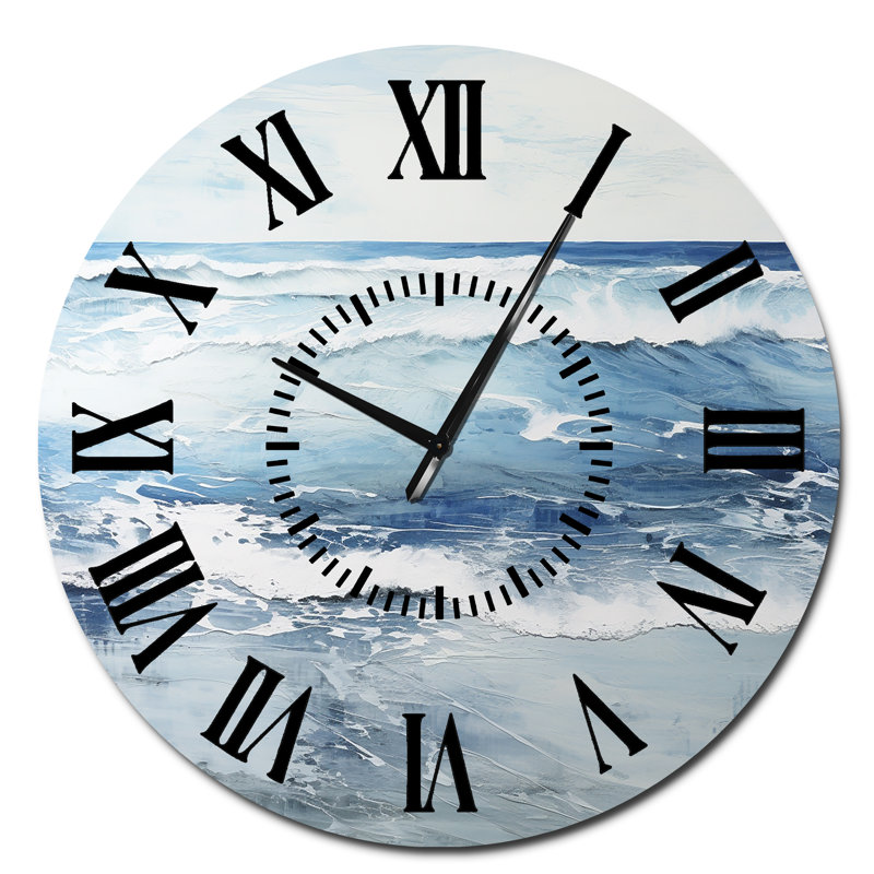 Horloge murale bord de mer, Surdimensionné