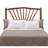 Fireside Lodge Hickory Log Sunburst Headboard - Queen - Natural-1929405504