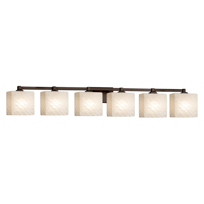 Éclairage pour meuble-lavabo 6 lumières Casson, Bronze foncé