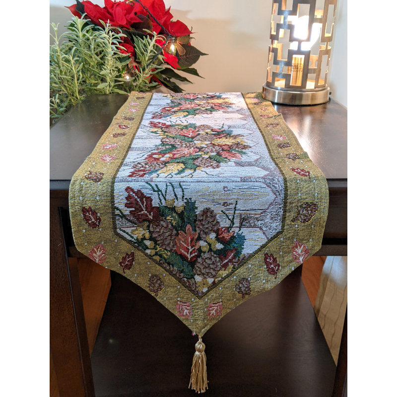 Christmas Fiesta Woven Table Runner, 48'' L x 13'' W