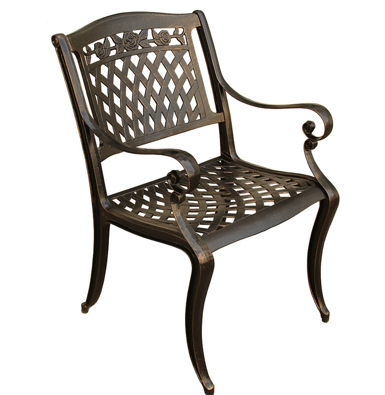 Casiano Outdoor Dining Armchair, Bronze