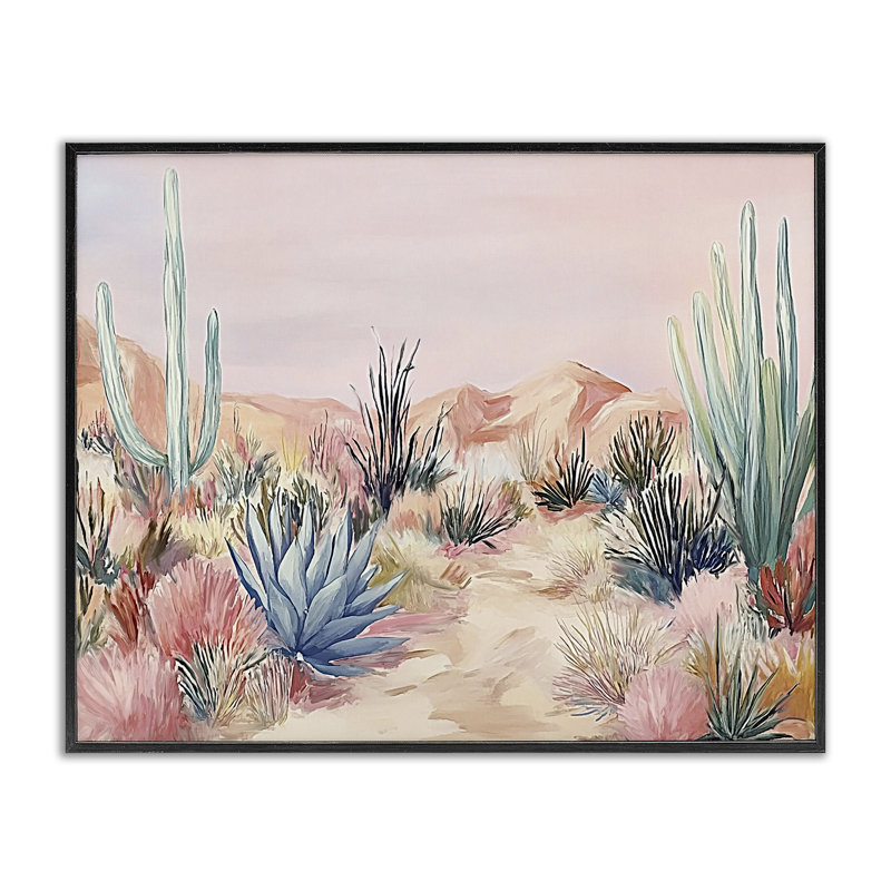 Estampe numérique pastel du désert au pays des merveilles, design par Ramona Murdock, H 24 po x l 30 po