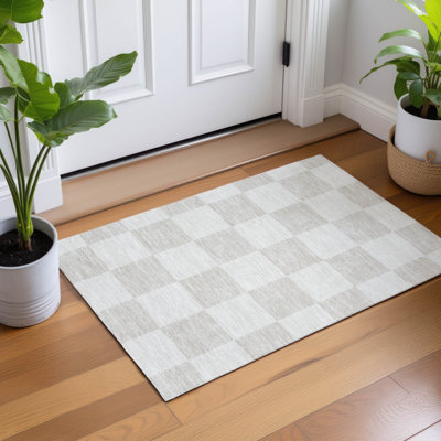 Machine Washable Indoor/Outdoor Braegger ACN2345 Geometric Rug