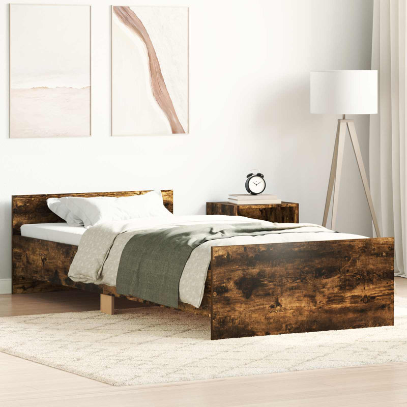 Bed, Smoked Oak