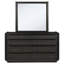 Commode 8 tiroirs avec miroir incurvé Minimalist