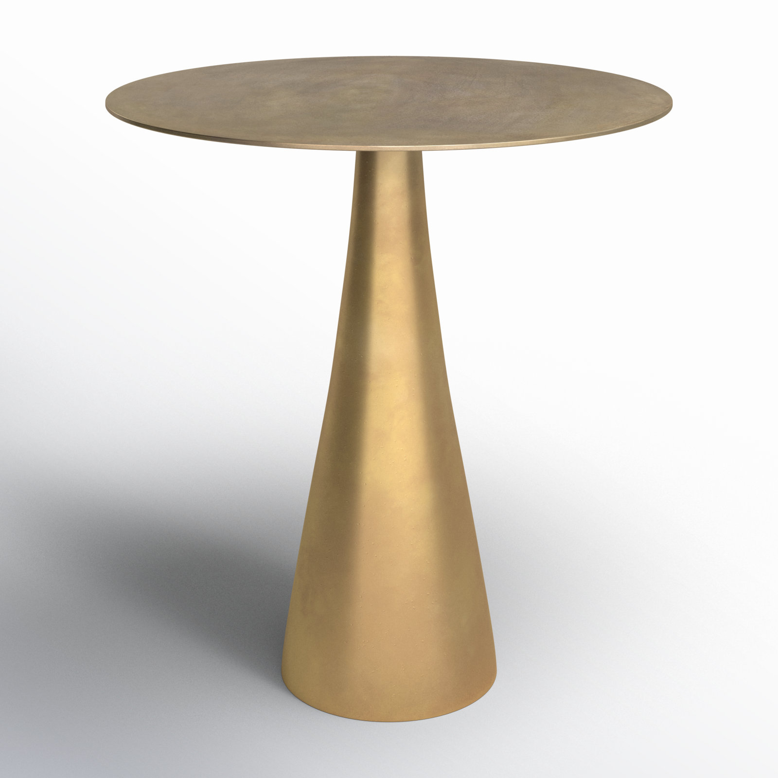 Berger Round 24" Accent Table, Bronze