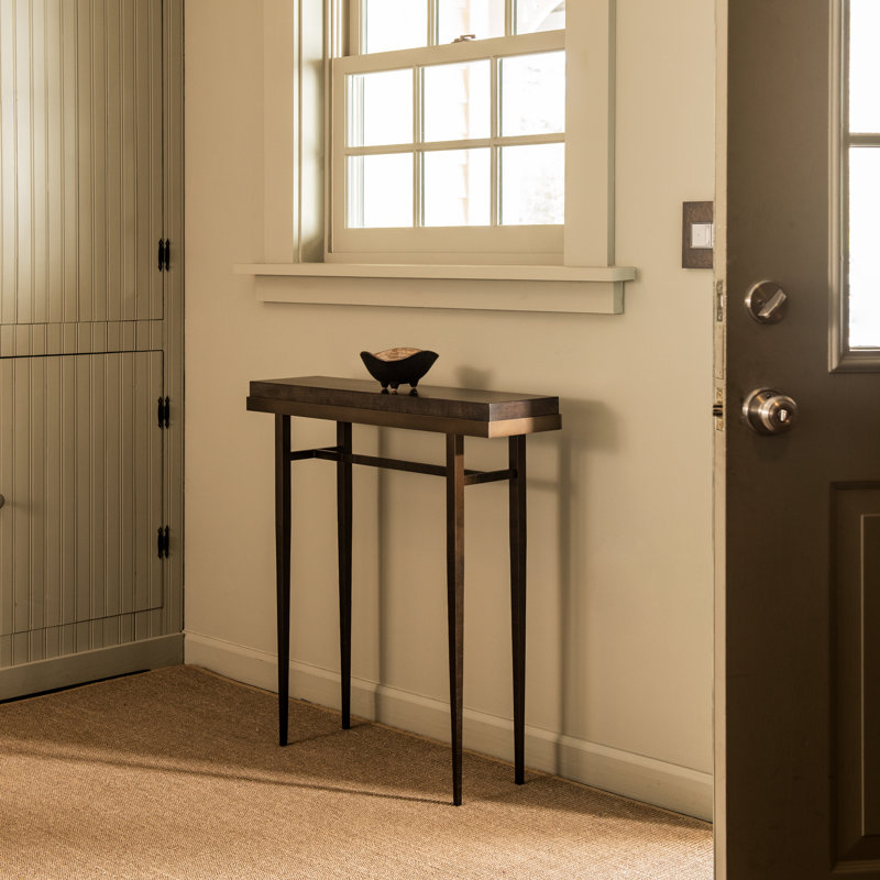 Wick Console Table, Oil Rubbed Bronze, 32" H x  30" W x 8.5" D, Espresso
