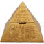 Pyramide Hiéroglyphique égyptienne dorée Huchinson