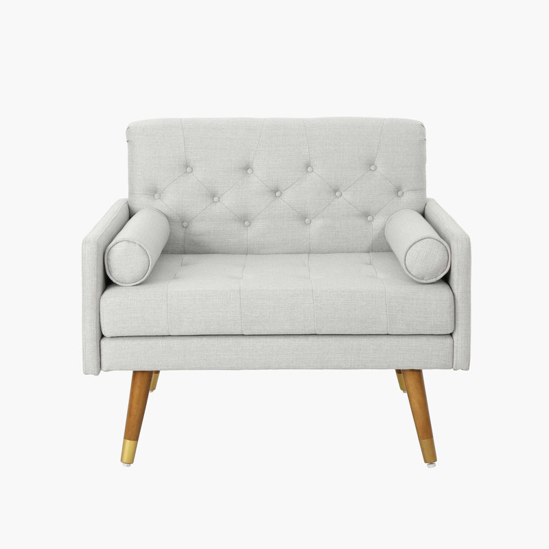 Upholstered Sofa, Light Gray