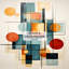 Rideau obscurcissant coloré Mid Century Retro Reflections IV - Mid-Century - 1 panneau-107564918