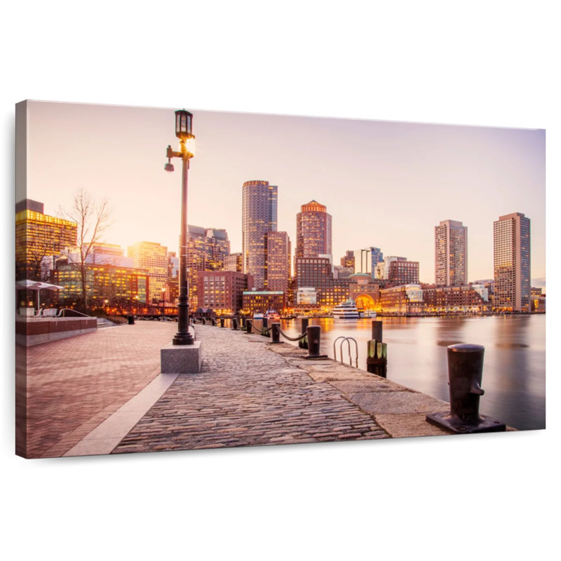 Ravi Boston Harbor Lights, H 16 po x l 24 po