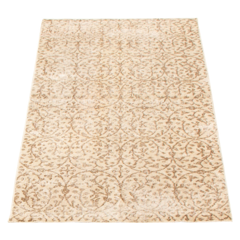 Tapis kaki clair rétro Danuel 3 pi 5 po x 6 pi 8 po