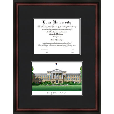 Cadre de diplôme diplomate badgeers wisconsin NCAA