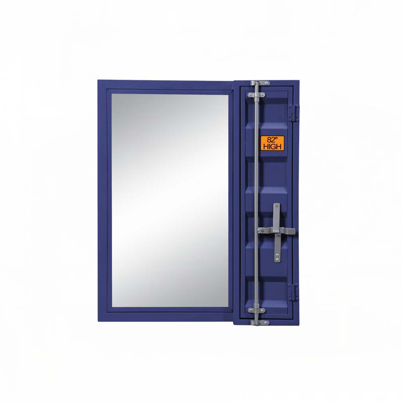 Miroir de salle de bain, Bleu