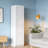 70.87" White Stackable Wall Mounted Storage Cabinet, 15.75"X15.75"-1721895096