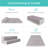 4in Thick Folding Portable Mattress Topper w/ Carry Case, Washable Cover-1826084658