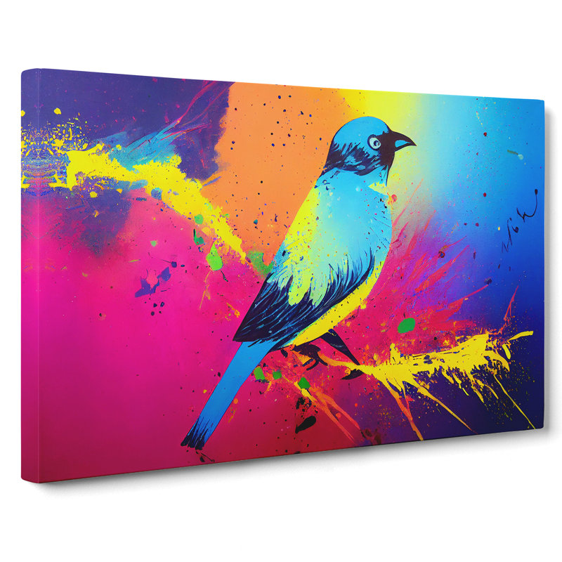 Bird Splash Vol.5 Abstract - Wrapped Canvas, 35cm H x 50cm W x 3cm D