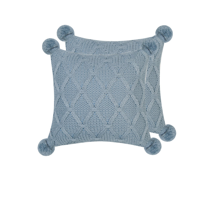 Housse de coussin en acrylique, Bleu