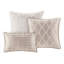 Édredon en chenille 7 pièces Taupe Luxury