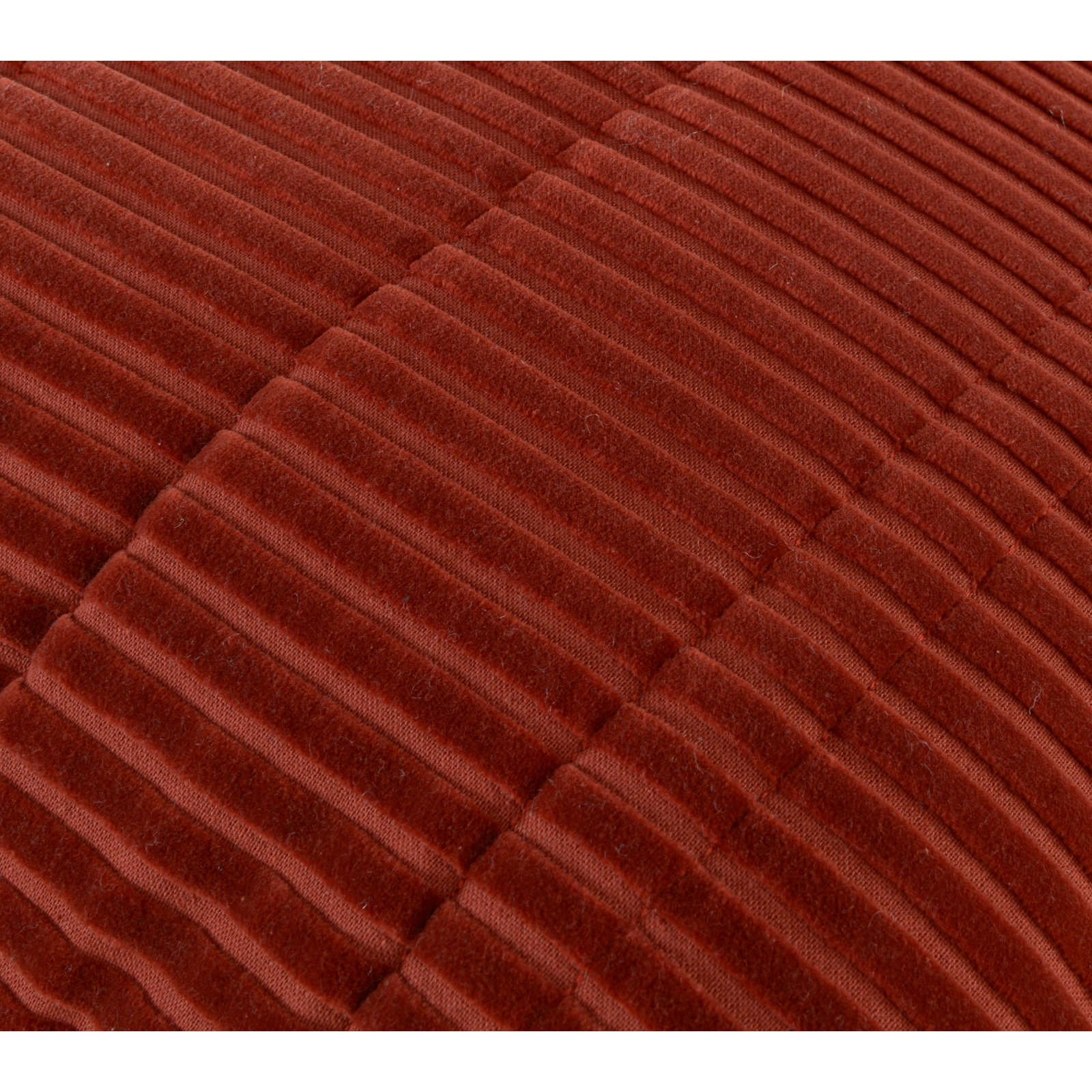 Rizzy Home 18" x 18" Cotton Pillow Cover & Insert, Rust, Down Alternative