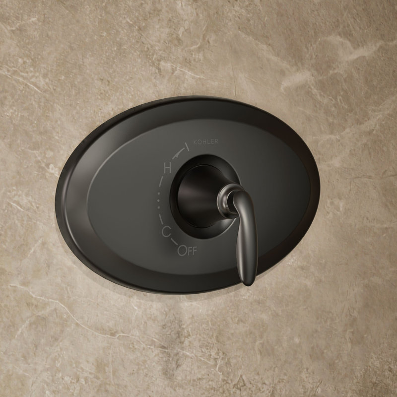 Remodel Rite-Temp Shower Trim Kit With 2.5 Gpm, Matte Black