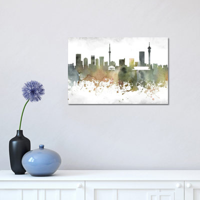 Johannesburg  Skyline 1 Piece Wrapped Canvas Wall Art