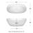 Rebecca 65'' x 32'' Soaking Acrylic Bathtub-26083748