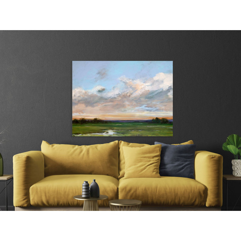 Solace I - Artist Enhanced Canvas Print, Black Framed Canvas, 40" H x 60" W x 1.75" D