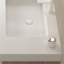 Lavabo encastré rectangulaire 36 "sans bonde et robinet