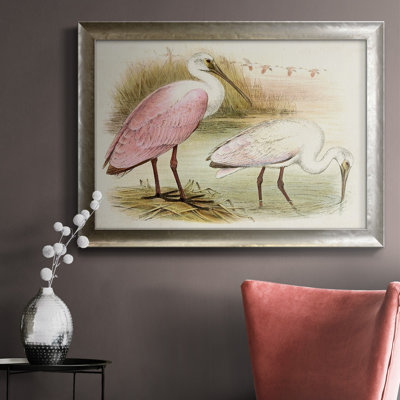 " Roseate Spoonbills I " Painting Print