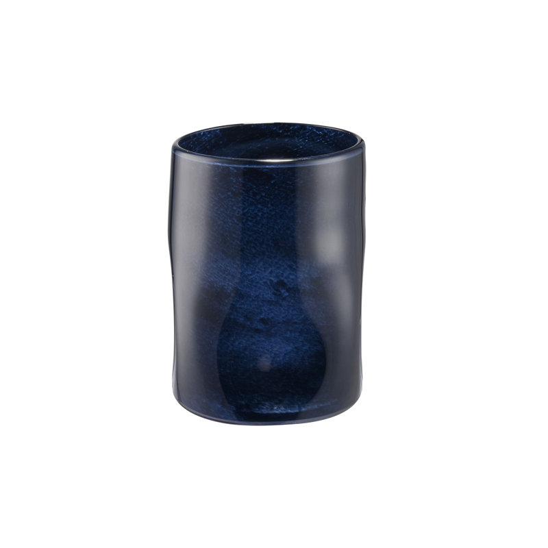 Alina Vase - Medium, Navy, 8" H x 6.5" W x 6" D