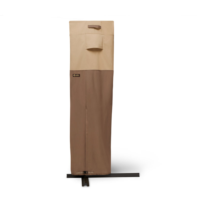 Earth Tone Polyester Weather Resistant Patio Umbrella Cover