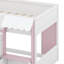 Lit mezzanine double avec maisonnette et rangement-1945068602