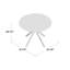 Round Glass Top Metal Base Dining Table-50313410