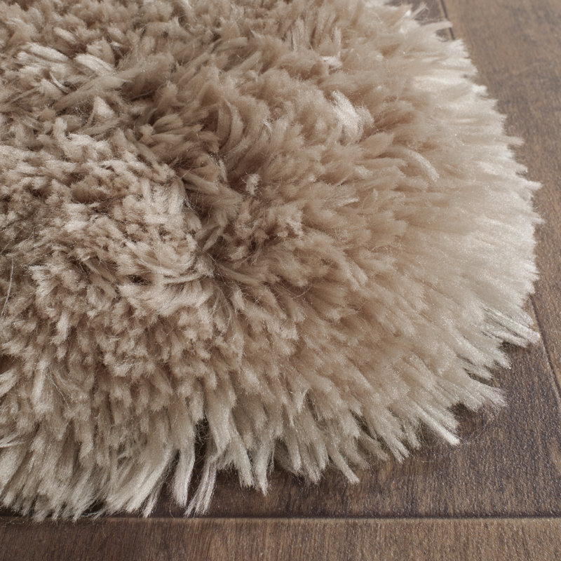 Gentas Shag Hand Tufted Performance Solid Color Rug, Rectangle 3' x 5'