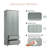 2-Drawer Freestanding Linen Cabinet With Adjustable Shelves-638627461