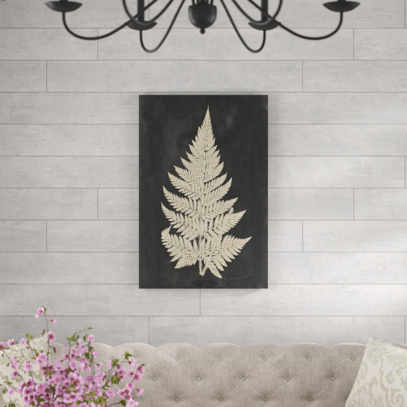 " Linen Fern I " by Vision Studio, 48" H x 32" W, Wrapped Canvas, No