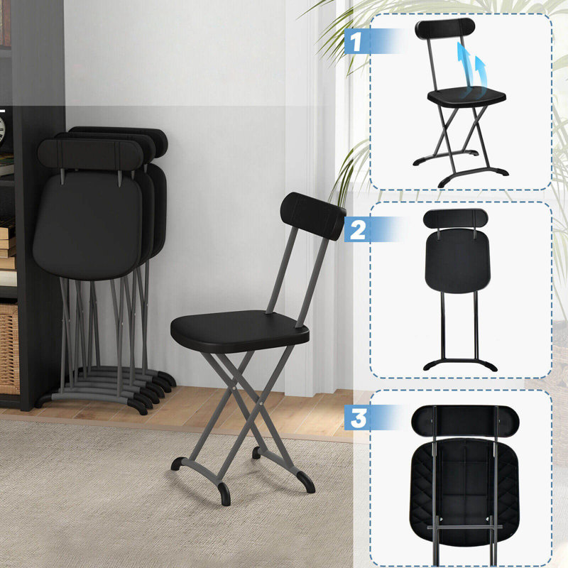 Chaise de camping Miyo, Noir