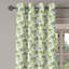 Rideau à œillets décoratif à 2 panneaux East Urban Home Retro, 50 po, vert pomme, vert sauge-1653457547