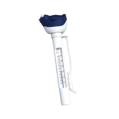 Thermomètre flottant pour piscine ou spa 8,25 po avec cordon bleu et blanc