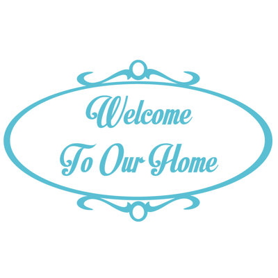 Décalcomanie murale welcome to home