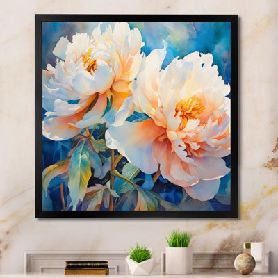 Pivoine rose captivante III sur toile