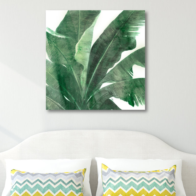« palm leaf pattern i », impression sur toile, H 30 po x l 30 po x P 1,5 po