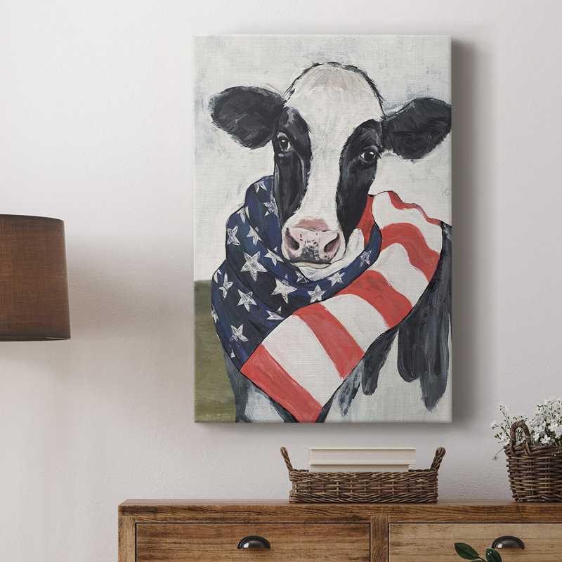 American Cow I - galerie sur mesure, H 18 po x l 12 po