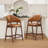 Upholstered Solid Wood Bar Stool Counter Stool-223449238-223449259