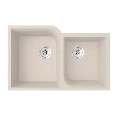 33'' L Double Bowl Granite Kitchen Sink
